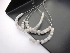 1 Carat Tiny 1mm To 2mm White Diamond Drilled Box Beads, Natural Rough Diamond