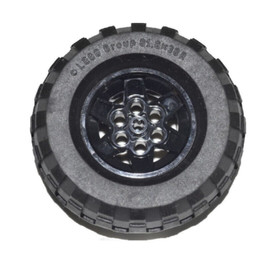 ☀️NEW Lego 4x Tires 81.6 x 38 R Balloon  43.2mm D. x 26mm Black Wheel Rim