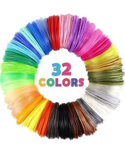 5 PACKS of MIKA3D 32 Colors 3D Pen PLA Filament Refills 10' Each 320' 1600 Feet