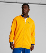 Puma Men's Vintage Sport Regular-Fit Full-Zip Track Jacket, Yellow Sizzle, M