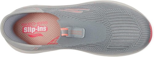 Skechers Womens MAX CUSHIONING ARCH FIT FLUIDITY Slip lns Athletic Shoe GreyPink - Picture 6 of 6