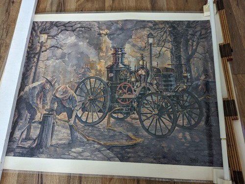 Firefighter Vintage Prints Lot - Picture 14 of 22