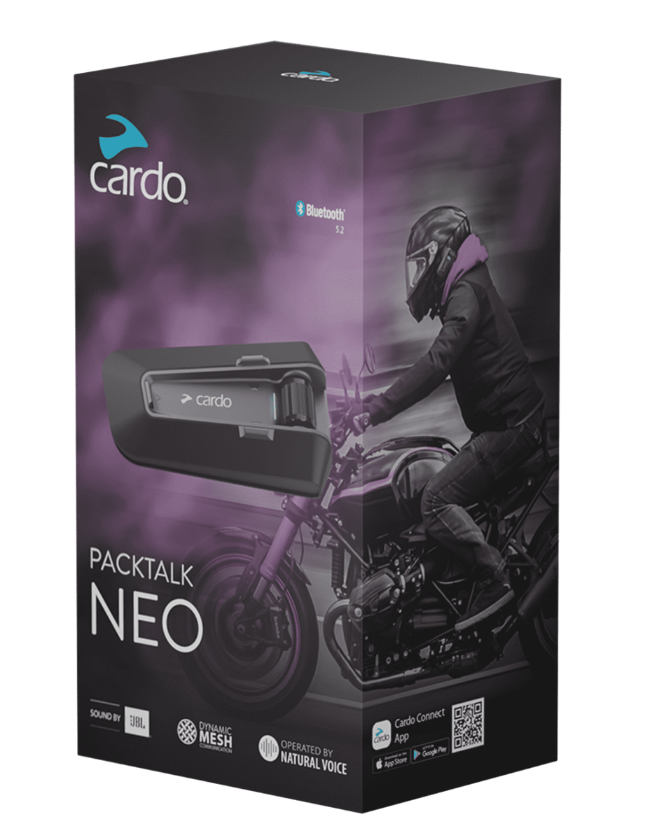 Cardo PackTalk NEO single motorcycle intercom Fast Shipping in 3-6