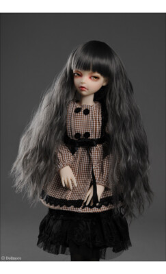 [Dollmore ] 1/4 BJD MSD WIG (7-8)inch RRG Sobazu Wig (Gray)