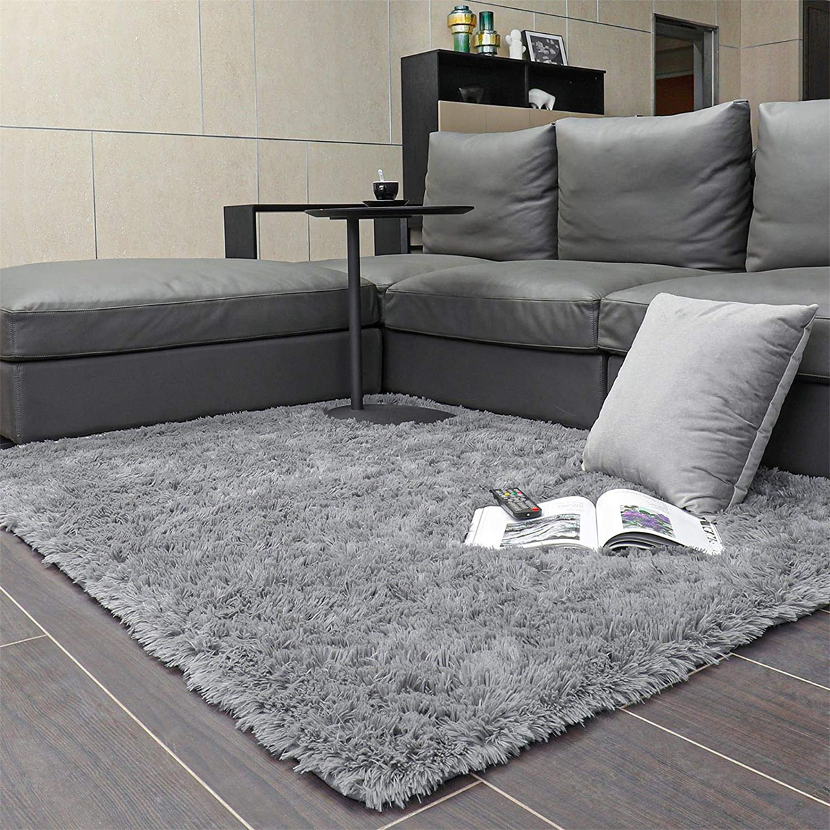 4X5.3 Ft Machine Washable Rugs Shaggy Soft Area Rug for Living