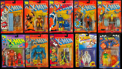 VINTAGE 1993-1995 ToyBiz 5'' The Uncanny X-Men Action Figure Collection (+2) MIB