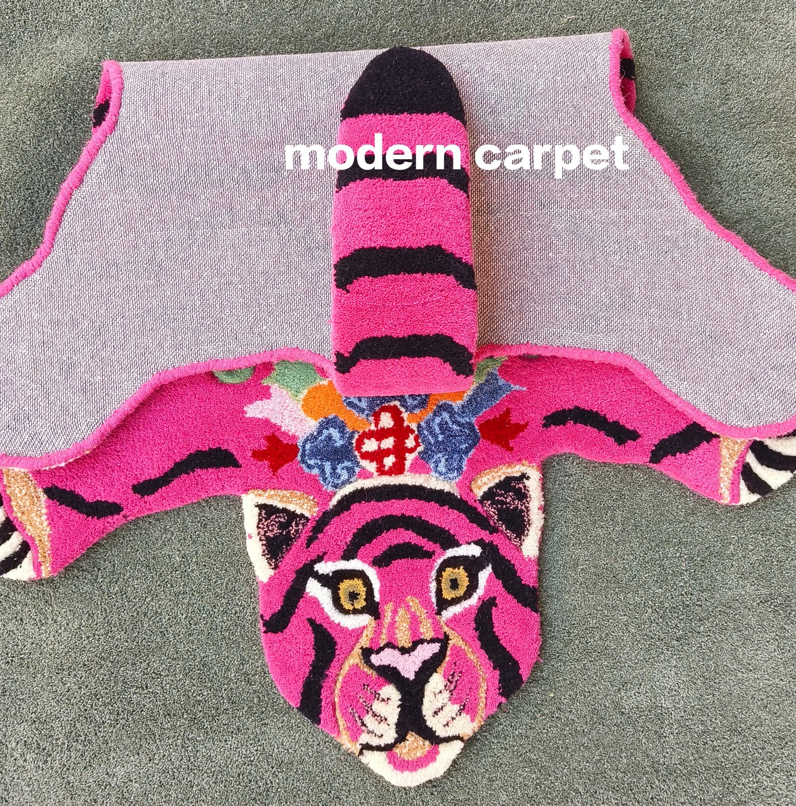 Tibetan Tiger Rugs 3x5 Feet Handmade 100 Woolen Hand Tufted For Home