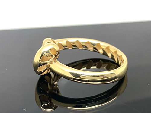 Love Knot Ring 14k Yellow Gold Promise Friendship Women's Jewelry Size 6.5 - Picture 2 of 12