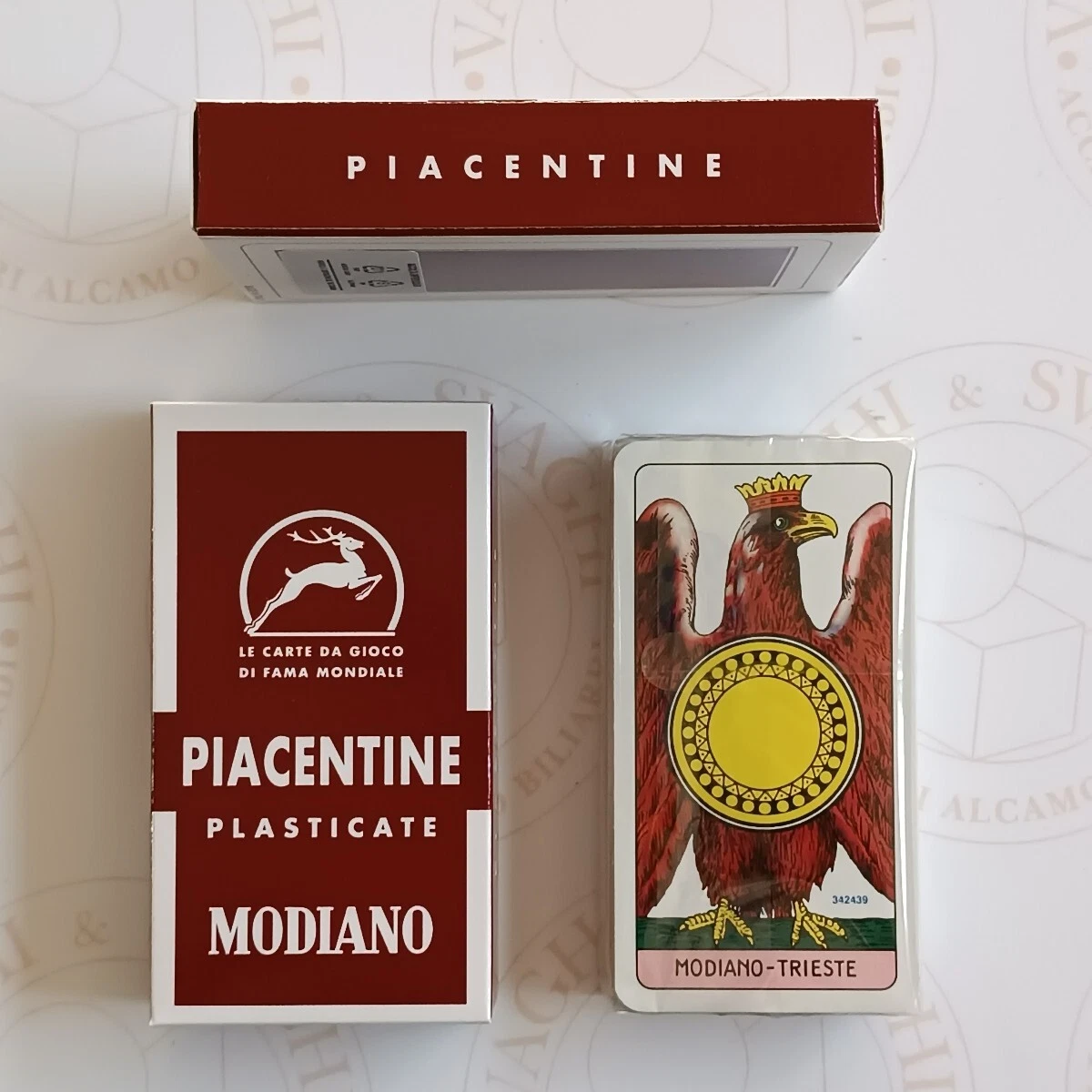 CARTE DA GIOCO PIACENTINE N.109 IN PLASTICA DAL NEGRO