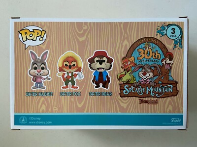 Funko Pop Disney Parks Exclusive Splash Mountain 3 Pack BR'ER