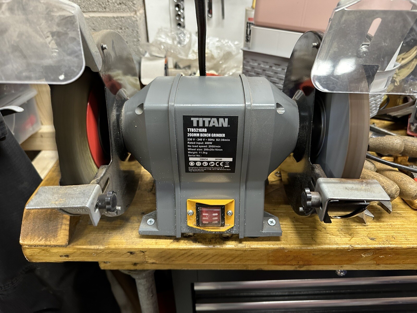 Titan TTB521GRB 400W Bench Grinder 5052931248193 eBay