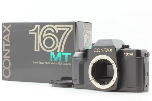 "As-is For Parts" Contax 167 MT Black Body 35mm SLR Film Camera From JAPAN #1265