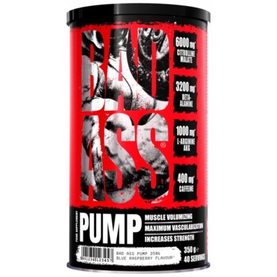 BAD ASS  PUMP 350g Pulver Hardcore Pre Workout PUMP Training Booster