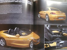 Catalogo BMW Z4 E89 Roadster sDrive20i 28i 35i is+Design Pure 9/2012+prezzi luglio