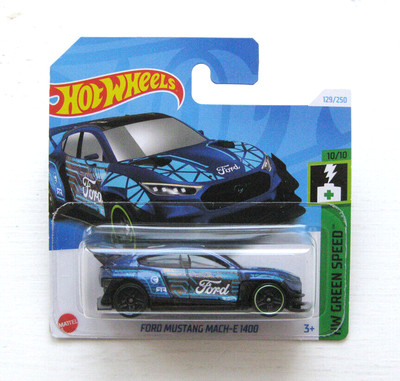 2024 Hot Wheels Ford Mustang Mach-E 1400 HW Green Speed 10/10 Treasure Hunt TH