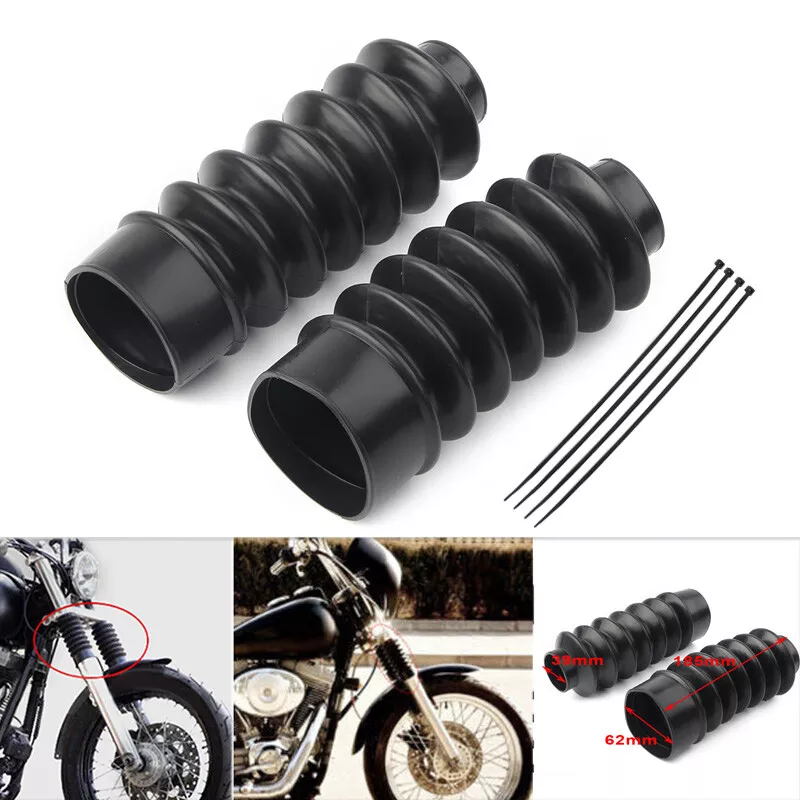 39mm Fork Gaiters Gators Boots For Harley Sportster XL883 XL1200