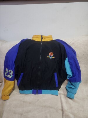 Vintage 90s Nike Authentic Air Jordan Windbreaker Jacket Color