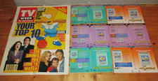 THE SIMPSONS DVD SLEEVE PROMO COVERS & TV WEEK 1995 MAGAZINE STAND POSTER (NEW)