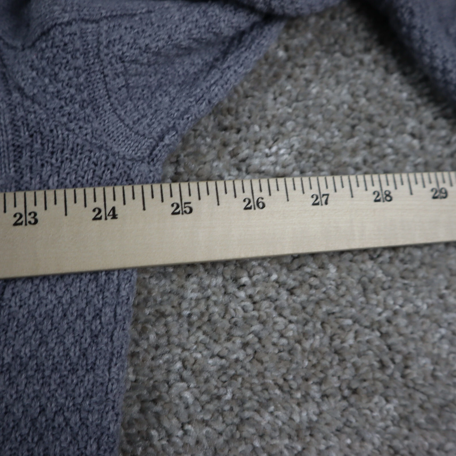 VINTAGE Christian Dior maglione uomo grande grigio Monsieur USA felpa testurizzata