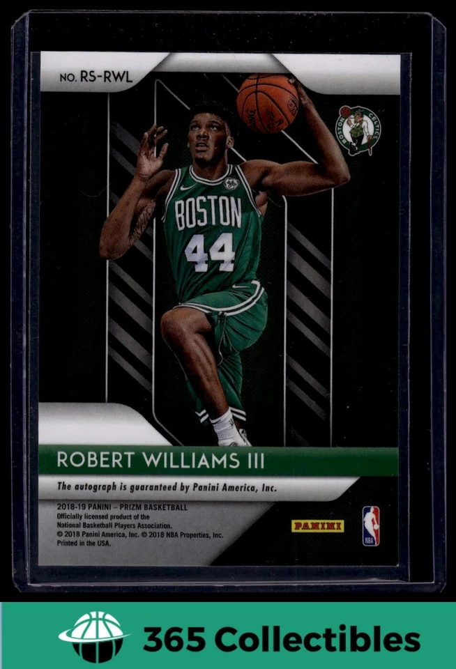 2018-19 Panini Prizm Robert Williams III Rookie Signatures #RS-RWL Celtics - Image 2 of 2