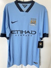 Nike Manchester City 2014/15 Home Football Jersey Y2K Rare Mens Sz Med