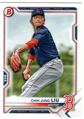 Chih-Jung Liu Boston Red Sox 2021 Bowman Draft