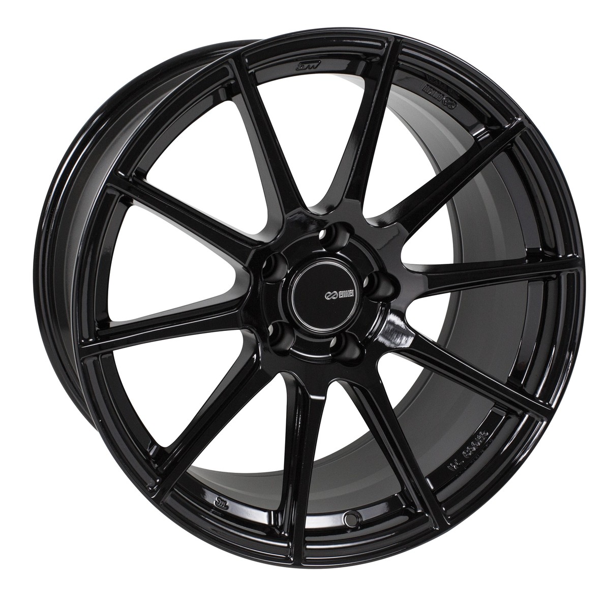 4 Enkei TS-10 Wheels 18x8 5x114.3 +50 Gloss Black Rims | eBay