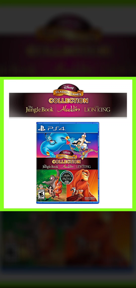 ✨ DISNEY Classic Games Collection PS4 🕌 Aladdin 🦁 Lion