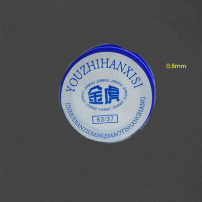 15PCS   Wire Roll 0.8mm Wire Diameter Flux 1.8% 63/37 Rosin Core   Tin #E2