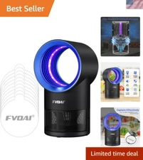 Stylish Indoor Fly Trap with 10 Sticky Glue Boards & Adjustable Timer Settings