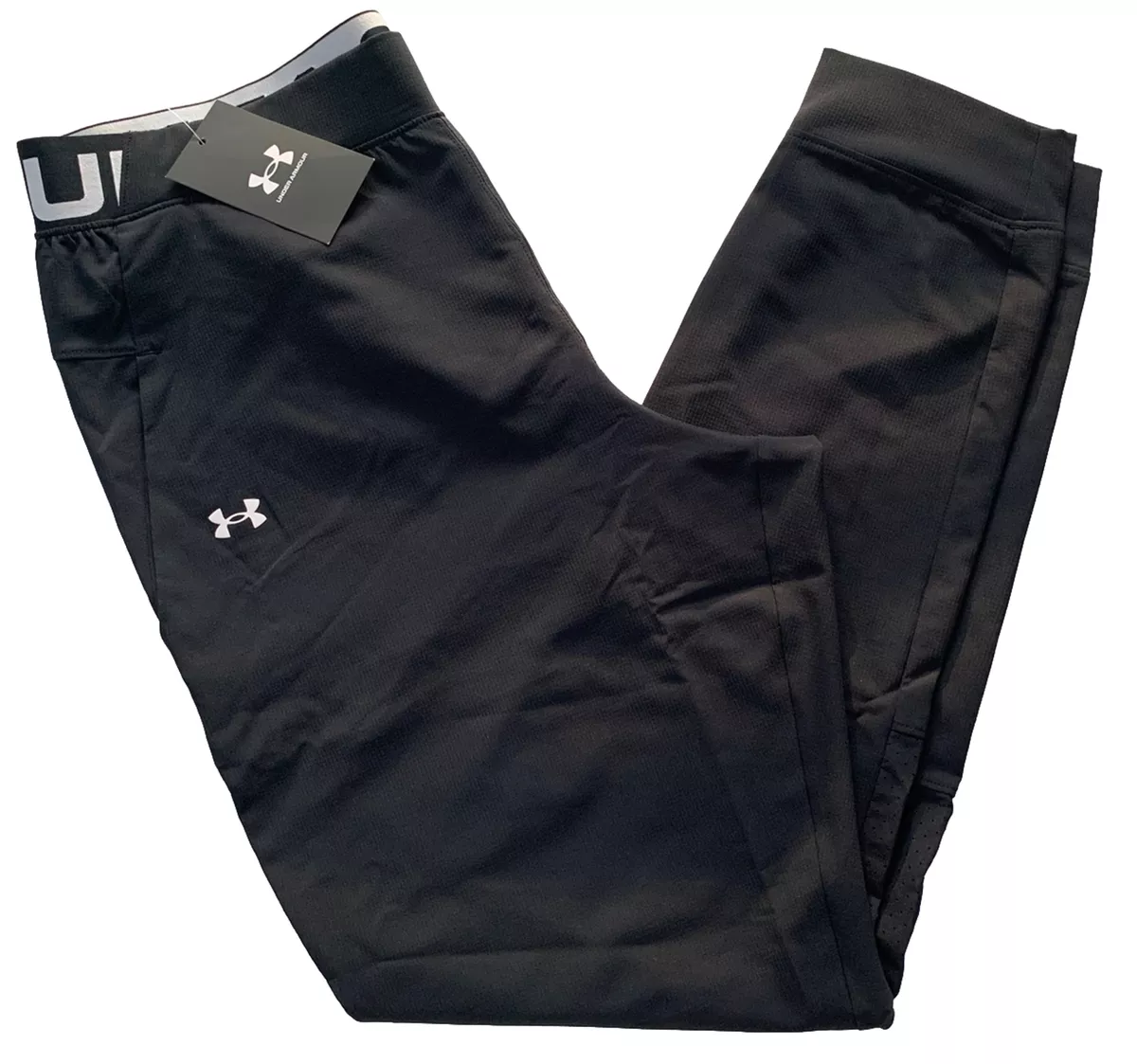 Under Armour Women's UA Vanish Woven Pants 1357447 001 M Black White