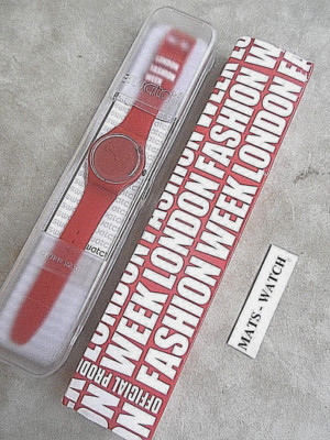 SWATCH+NEW GENT SPECIAL+SUOZ131S ROSSO by UMA WANG+ONLY 777pcs 