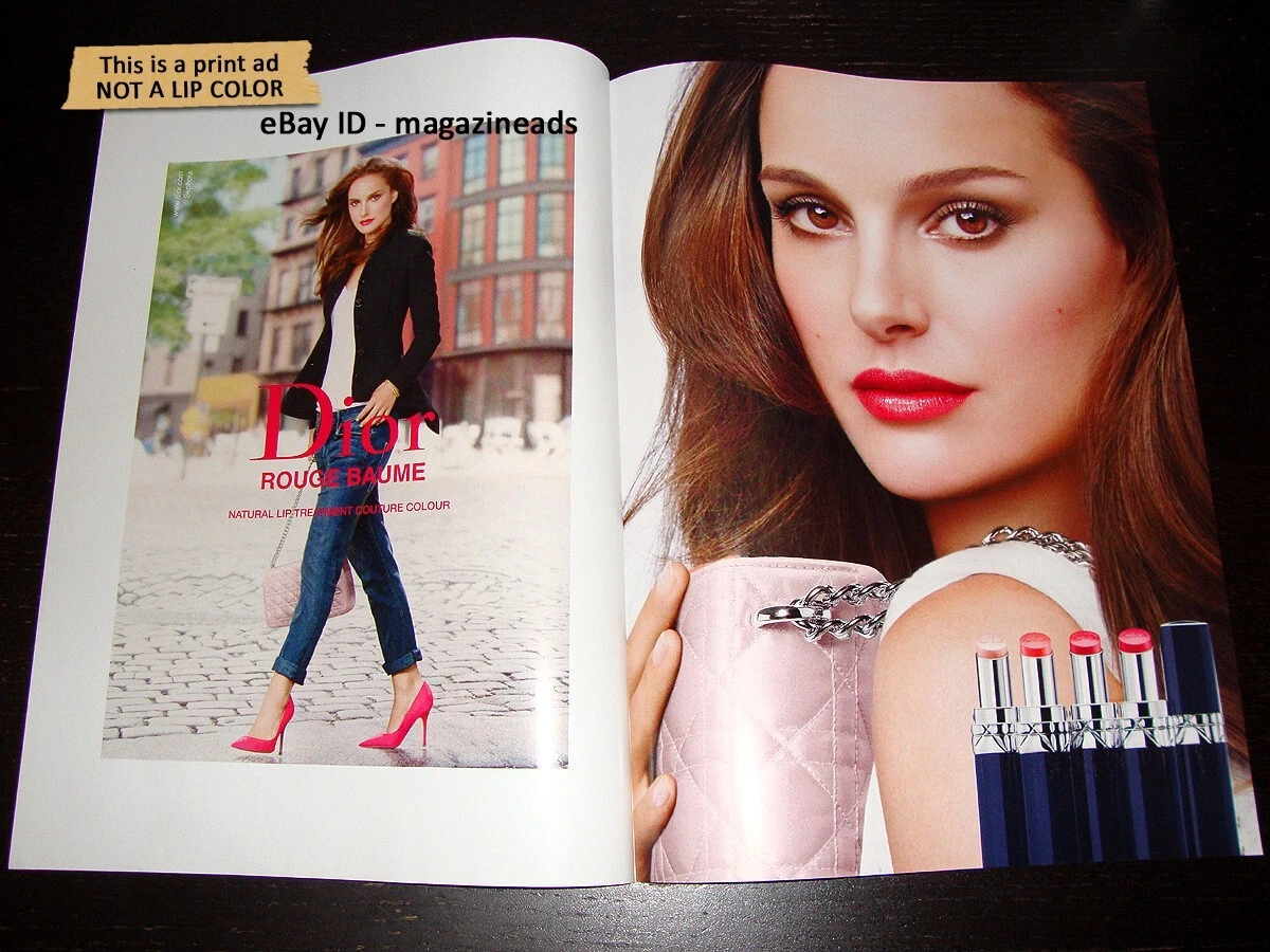 DIOR Beauty 2 pages IMPRESSION ANNONCE automne 2014 NATALIE PORTMAN beau visage lèvres pieds