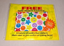 VINTAGE HIGHLIGHTS FOR CHILDREN MAGAZINE SMILEY FACE STICKERS SEALED PACK