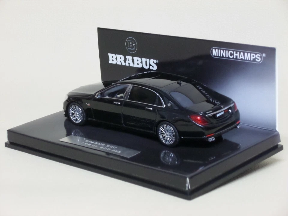 MERCEDES-BENZ S-CLASS S600 900 MAYBACH BRABUS NERA MiNiCHAMPS 1/43 (NO SPARK) - Immagine 3 di 4