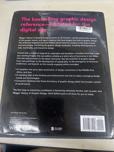 Meggs' History of Graphic Design by Philip B. Meggs (English) Hardcover Book - Picture 5 of 5