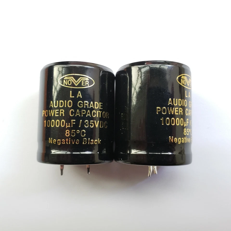 2 Piezas CONDENSADOR DE POTENCIA GRADO AUDIO NOVER LA 10000UF 35 V 85°C TAPA 35x30mm Foto 4 de 4
