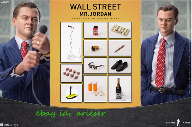 Perfect Mars Mat007 Mr.Jordan Wall Street 1/6 Action Figure New Ty