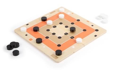 Mühle und Solitär " Gold Edition " Legler Small Foot Gesellschaftsspiel Holz - Bild 3 von 12