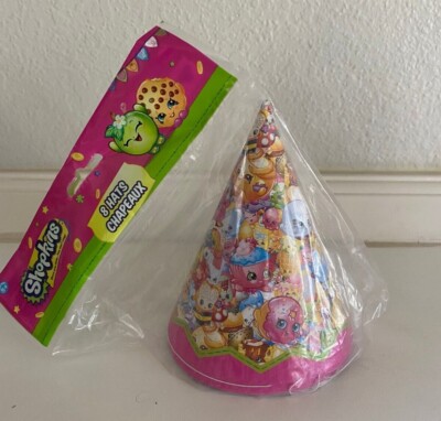 Shopkins Birthday Party Favor Cone Paper Hats 8 count