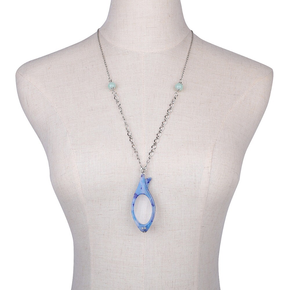 HD Reader Camouflage Folding Reading Glasses Necklace Pendant Necklace