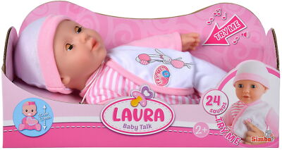 Simba Puppe Babypuppe Laura Baby Talk 24 Babylaute 105140020