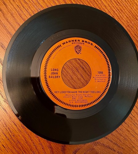 LONG JOHN BALDRY - Let The Heartaches Begin/Hey Lord You Made the Night Too Long - Picture 5 of 6
