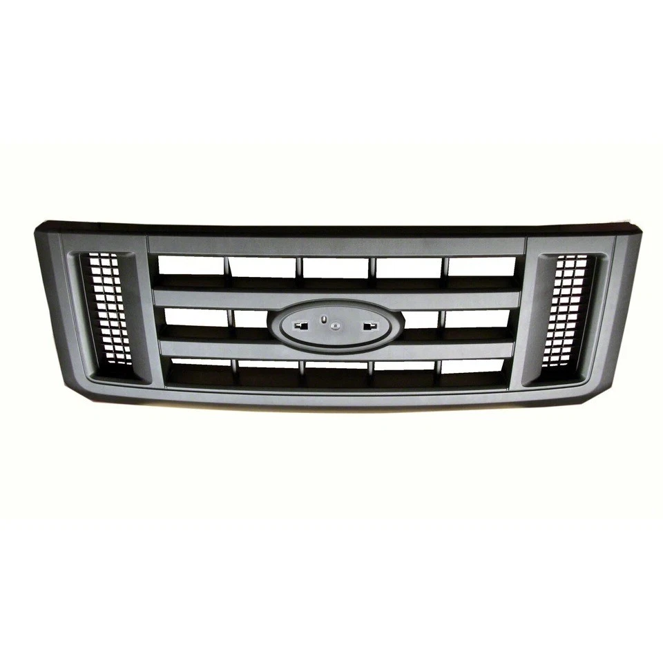 New Front Grille For 2008-2021 Ford E350 Super Duty Econoline Van Plastic Black Foto 2 de 2