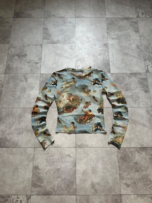 Japan Angel Print Hysteric Glamour JPG Save The Queen Style Mesh Long Sleeve