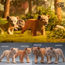Figura Cachorro León JXK 1/6 Panthera Leo África Modelo Animal Coleccionista Decoración Pintada