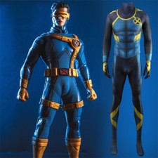 Superhero X-Men Cyclops Jumpsuit Bodysuit Cosplay Costume Halloween Adult Kids