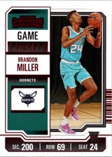 2023-24 Panini Contenders Red Foil Season Ticket #24 Brandon Miller (RC)
