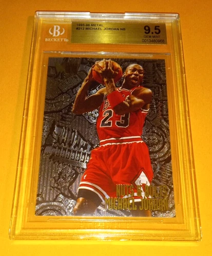 1995-96 Fleer Metal #212 Michael Jordan Nuts & Bolts - BGS 9.5 Gem Mint - HOF