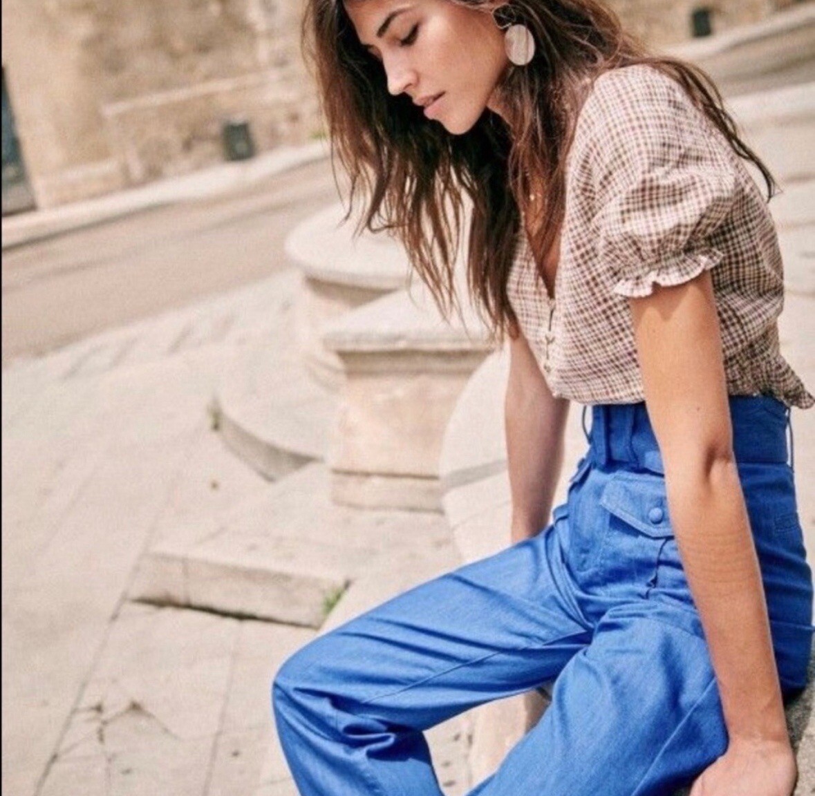 ÉPINE PARIS Pearl blouse summer ver 【美品】 ÉPINE PARIS Pearl blouse summer verの通販はau PAY マーケット